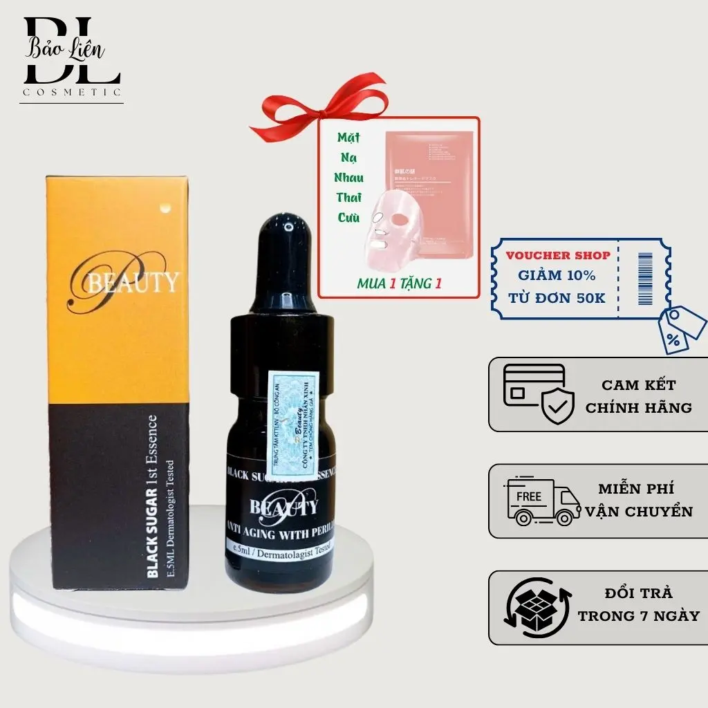 Serum Đường Đen Black Sugar Pbeauty 5ml Làm Đẹp Da Dưỡng Ẩm Da Chăm Sóc Da