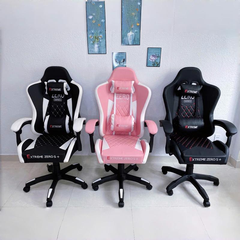 Ghế gaming Extreme Zero S+ xoay ngả, Tặng kèm 2 gối đầu và tựa lưng - Bảo hành dài, Ghế da livestream 1