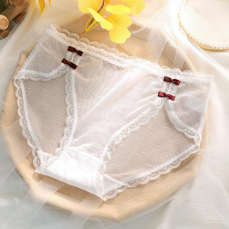 Quần lót Bigsize nữ quyến rũ - Quần lót bigsize dệt kim - Quần lót ren big size nữ Size tới 125KG - Mã N22 Cotton Đen Women Viền Ren