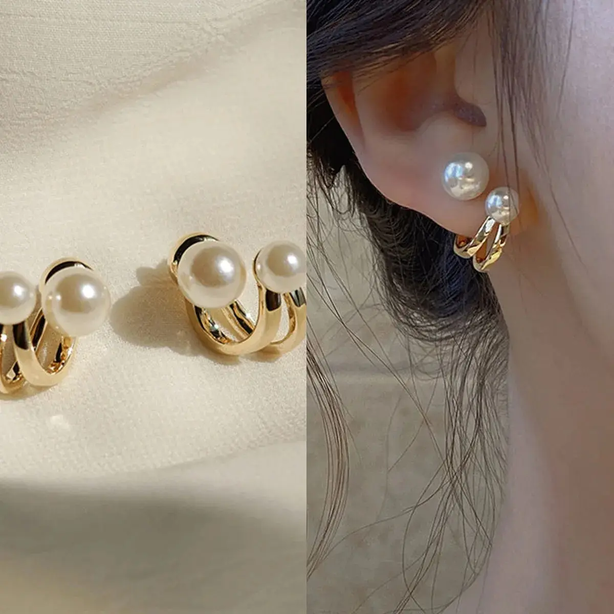 Bông Tai Ngọt Ngào Phong Cách Hàn Quốc, Dành Cho Nữ, Thời Trang, Bông Tai Đinh tán Đơn Giản Women