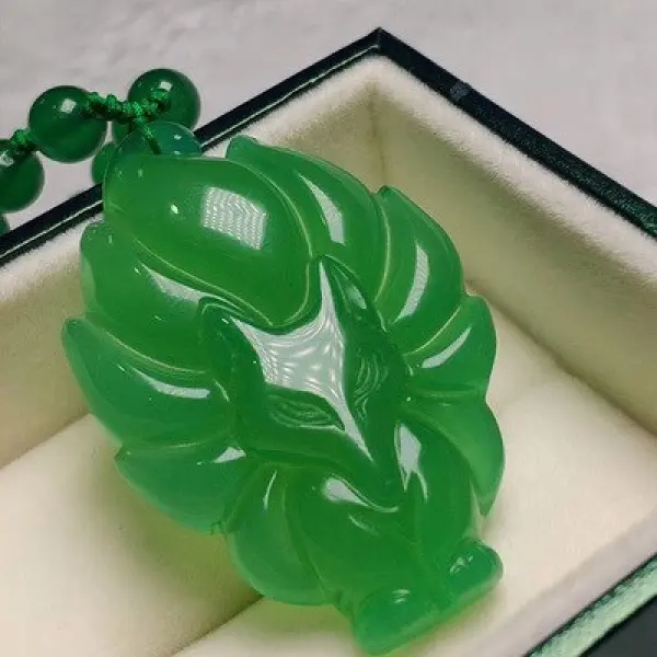 Vòng Cổ Mặt Dây Chuyền, Đá Cáo Chín Đuôi, Nữ Hoàng Cáo, Charm May Mắn,  Mặt Dây Chuyền Cáo Chín Đuôi Màu Xanh Lá Cây Vua, Dành Cho Nam Và Nữ, Mặt Dây Chuyền Vòng Cổ,  Đi Kèm Với Dây Thừng Miễn Phí phụ  kiện  hồ  ly