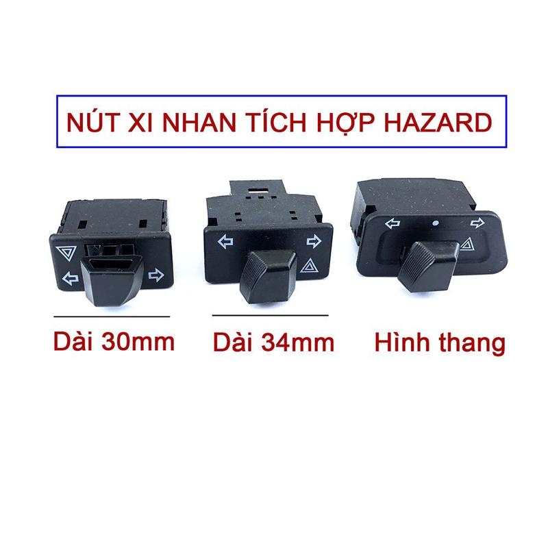 Công tắc xi nhan tích hợp Hazard cao cấp nháy cả 4 bóng cho các dòng xe máy