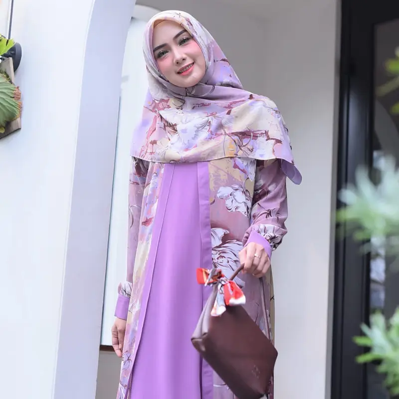 [sabia] faiqa dress set pasmina kotak ceruty 2