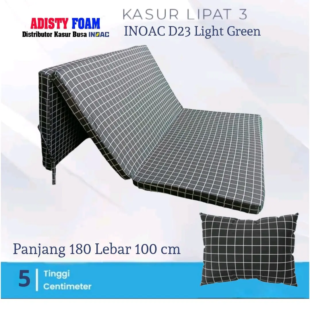 Kasur Lipat 3 Busa Inoac UK 180x100x5 cm