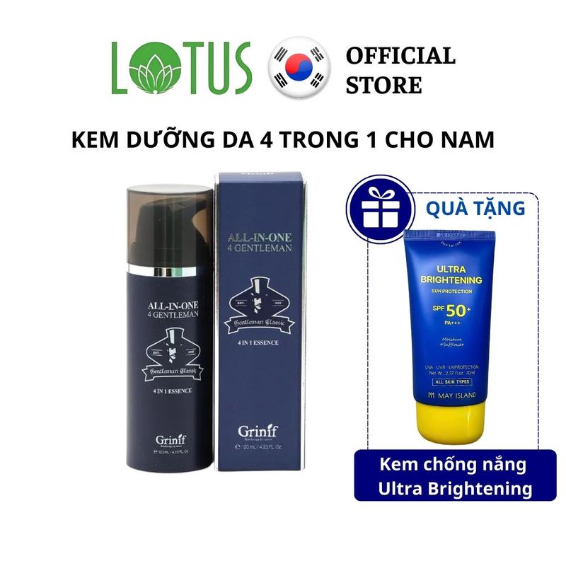 Kem dưỡng trắng, cấp ẩm da cho nam giới GRINIF All In One 4 Gentleman 120ml