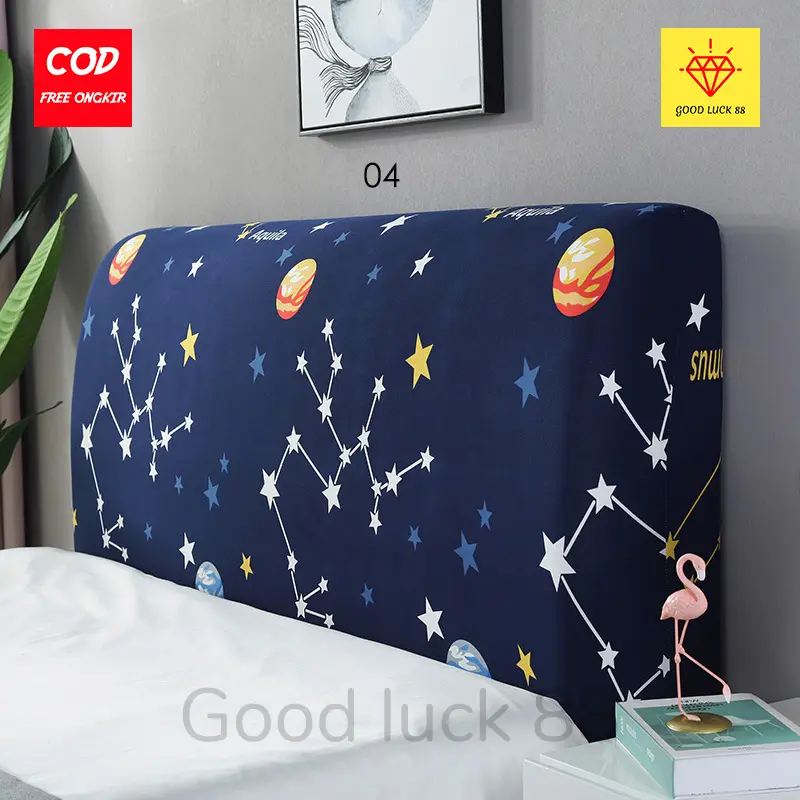 Sarung Sandaran Tempat Tidur Headboard Springbed Ukuran 120 x200 hingga 200x200 Kain Ranjang 4