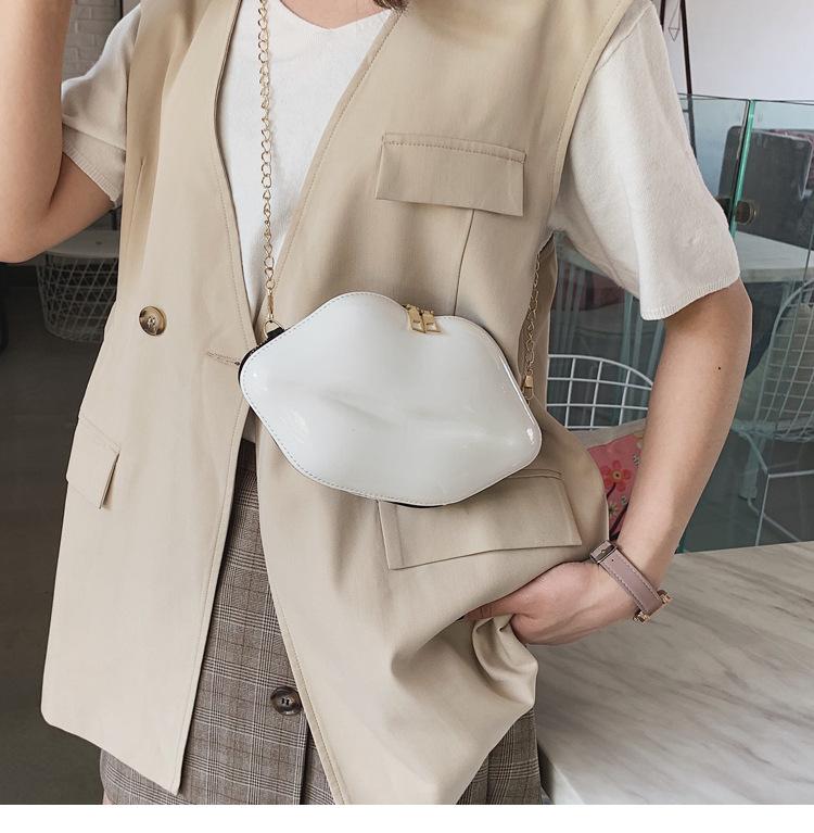 Product Introduction of Fashion Korean style chain lip small bag ins super hot women's bag all-match mini shoulder messenger bag 25