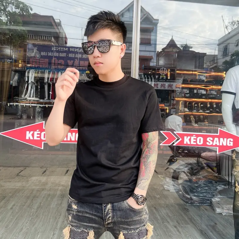 Áo phông trơn D2 , chất vải cotton co dãn 4 chiều mềm mịn không sợ bai xù 0