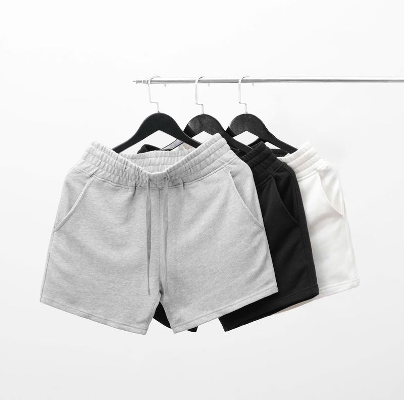 quần Đùi Nam dáng ngắn chất liệu da cá cotton basic size M-3xl