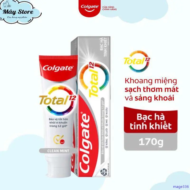 Kem đánh răng Colgate Total 170g giúp giảm chảy máu nướu bảo vệ khỏi vi khuẩn