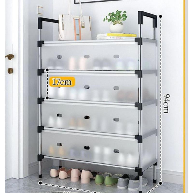 Kệ Inox 4 5 Tầng Có Vách Ngăn Chắn Bụi 3 Chiều Giá Inox Để Giày Dép 5 Tầng Có Nắp Đậy Tủ Giày Thế Hệ Mới Kitchen đựng đồ sơ sinh kệ giày dép kegiay4 treo