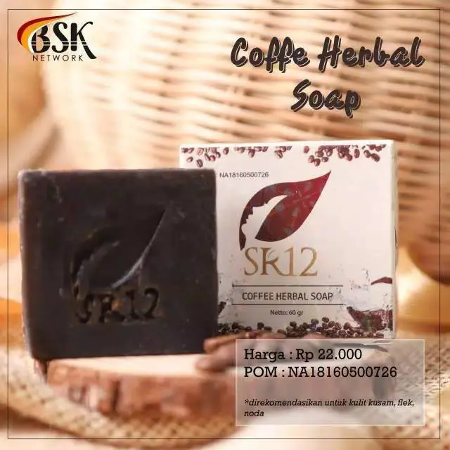 Coffee Soap SR12 Sabun Muka Menghilangkat Flek Hitam dan Bekas Jerawat 0