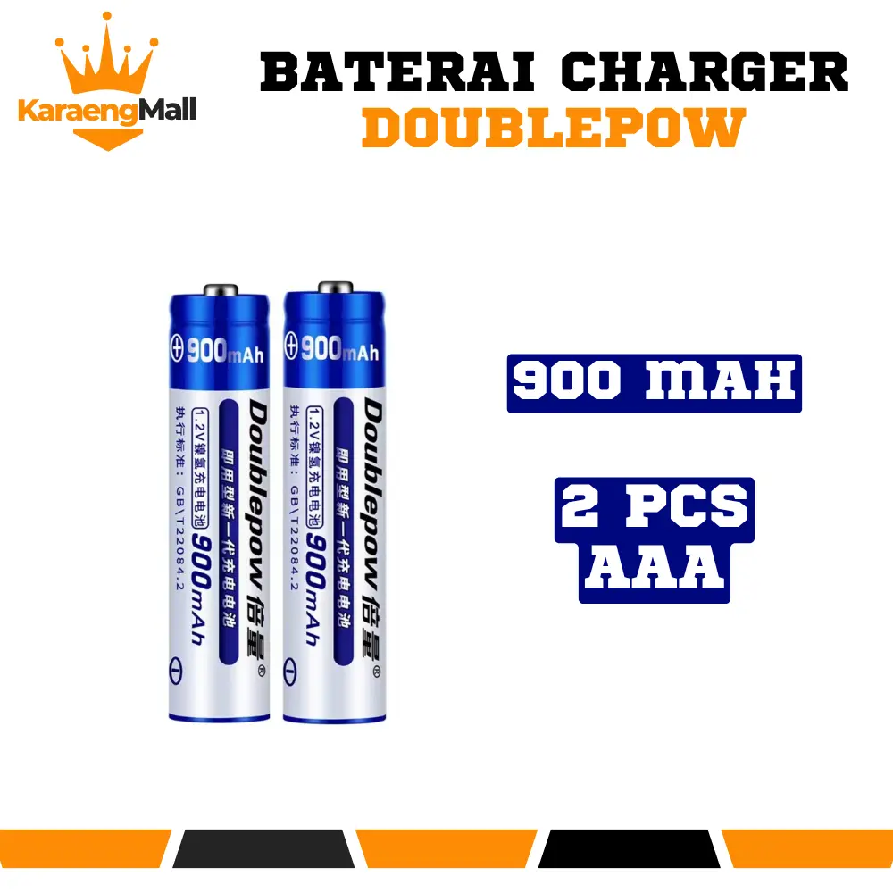 2 Pcs AAA 900mAh