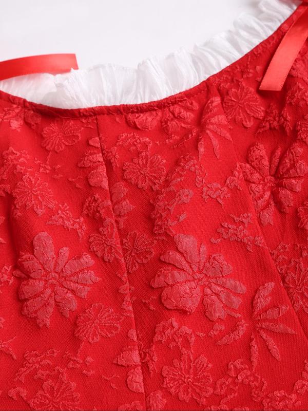 【Plus Size】 Floral Print Backless Zipper Dress, Elegant Dress for Party Wedding Guest, Women's Clothes for All Seasons 7