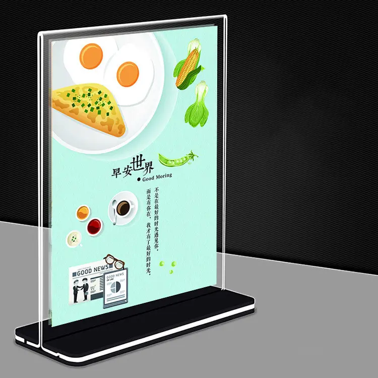 Kệ Menu Mica A4, A5, A6, Để QR Code Bảng Mica Để Bàn, Menu mica để bàn 0