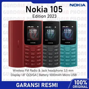 (PROMO) Nokia 105 Leda 2023 Edition - Dual SIM, Baterai 1000mAh - Garansi resmi PARASTAR