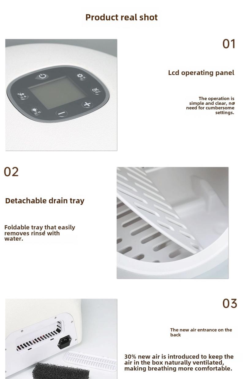 Product Introduction of Cat Drying Baker for Pet Household Hair Dryer Water Blower Dog Bath Drying Artifact Mute Sterilization 26