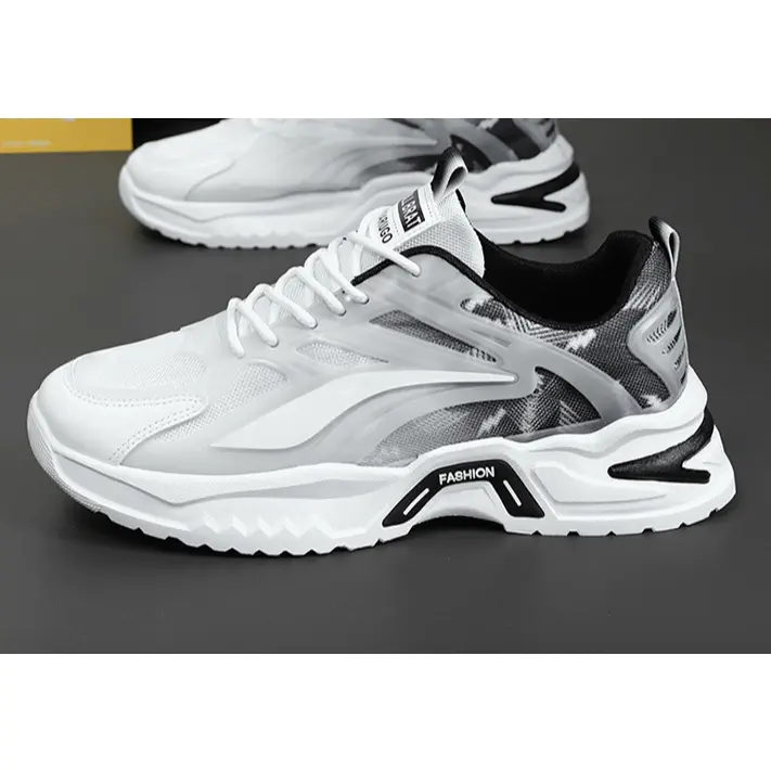 Giày nam sneaker thể thao kiểu dáng mới, màu loang hot đơn giản đế cao su non (mã C) 2