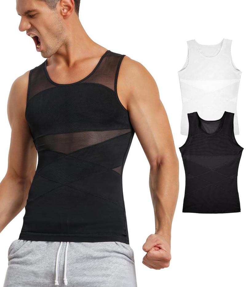 Product Introduction of Compression Shapewear Top, For Men, Breathable, Tummy Control, Underwear, Shapewear, Suitable for Exercise, Abdomen Shaper 1