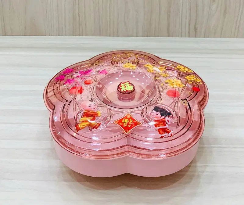 Hộp mứt mai 5 cánh 0020 hộp đựng mứt tết Hằng Sao Sáng 4