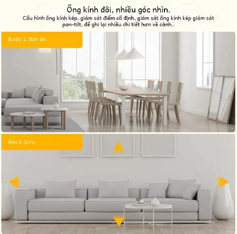 Product Introduction of (tặng chân đế)camera kép wifi 4mp 2k quay 360,đàm thoại 2 chiều, theo dõi chuyển động,nhìn đêm có màu. camera khupho Chụp Ảnh Đèn đếm imou 4