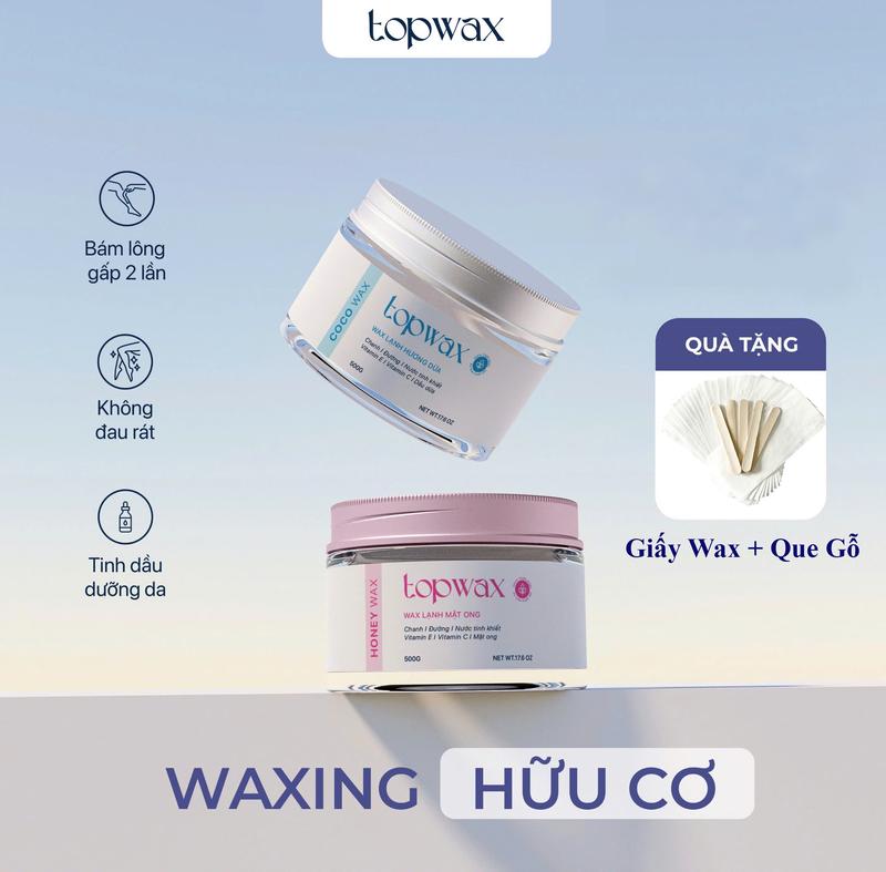 Sáp Wax Lạnh Topwax -TẶNG GIẤY VÀ QUE WAX CHUYÊN DỤNG   siêu thơm -Thành Phần Tự Nhiên An Toàn Cho Da. Tẩy lông chân tay, nách hiệu quả . có tinh chất dưỡng ẩm giúp da mềm mịn.Women #waxlong,#taylong,#coldwax, #Coco wax #honey wax , #topwax