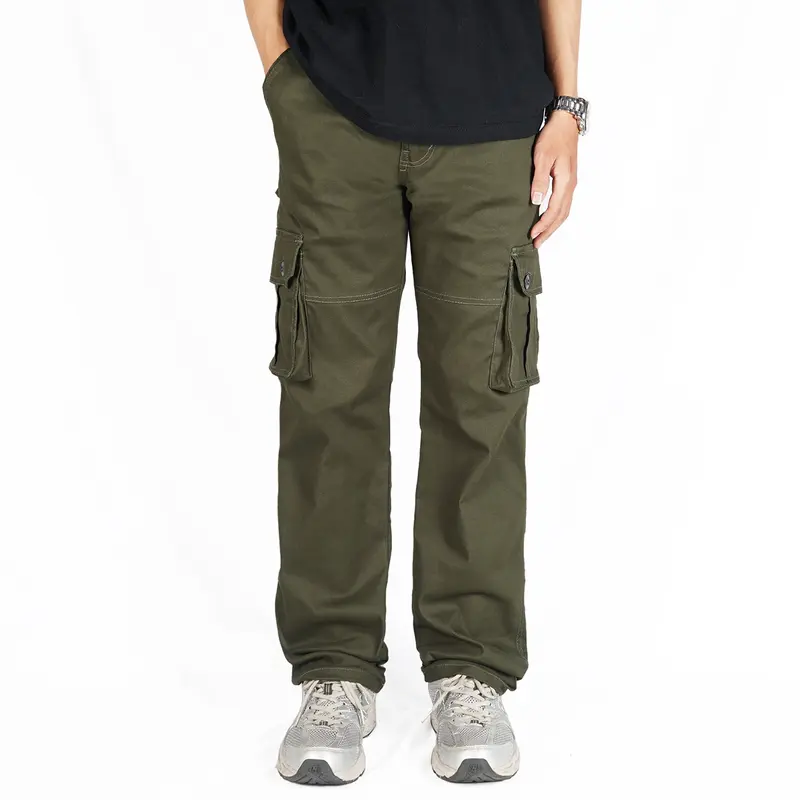 NVSR Long Cargo Pants Hijau Stretch Reguler 0