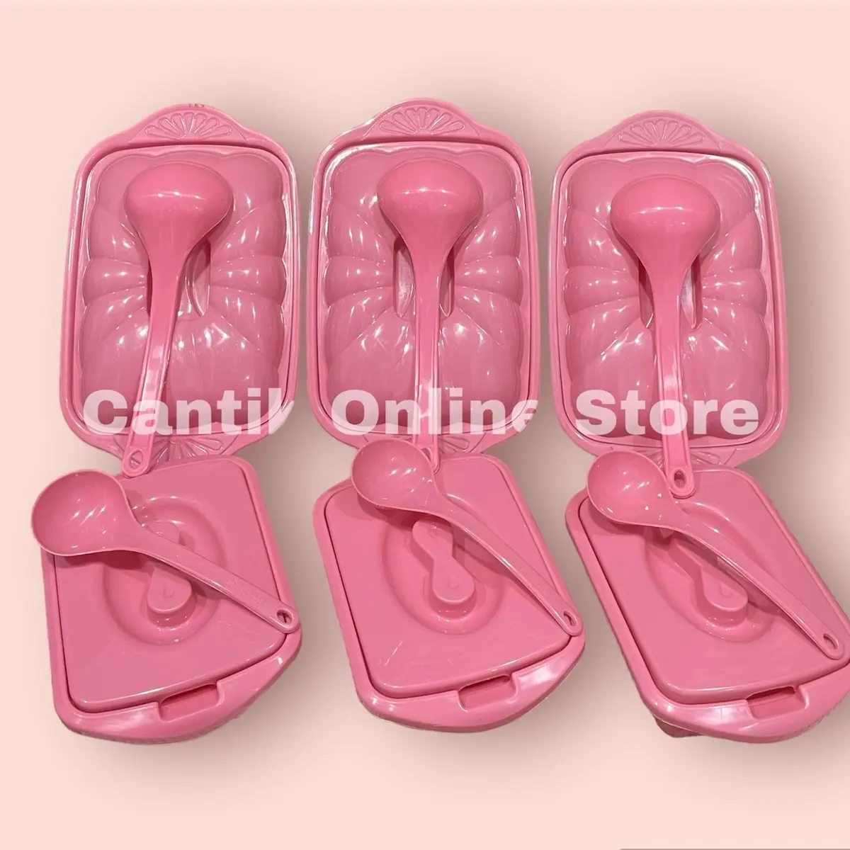 Prasmanan set Dapur 6 pcs Basi segi /Oval sedang 3 Pcs + Basi Mini 3 pcs Free Centong /Prasmanan set peralatan Makan  Food Grade