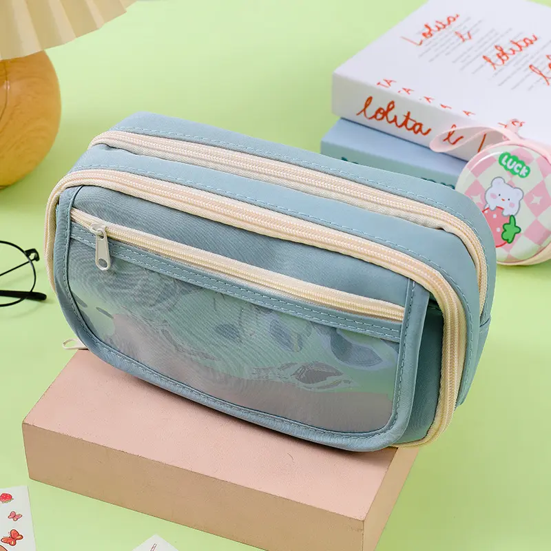 Hộp Đựng Bút Chì Trong Suốt, Hàng Mới Về, Thiết Kế Gấu Trúc Chín Lớp, Hộp Văn Phòng Phẩm Dung Tích Lớn, Giá Trị Cao, Thích Hợp Cho Học Sinh Trung Học Cơ Sở Và Nữ Sinh, Hộp Đựng Đồ, Lý Tưởng Làm Quà Tặng Học Sinh. 7