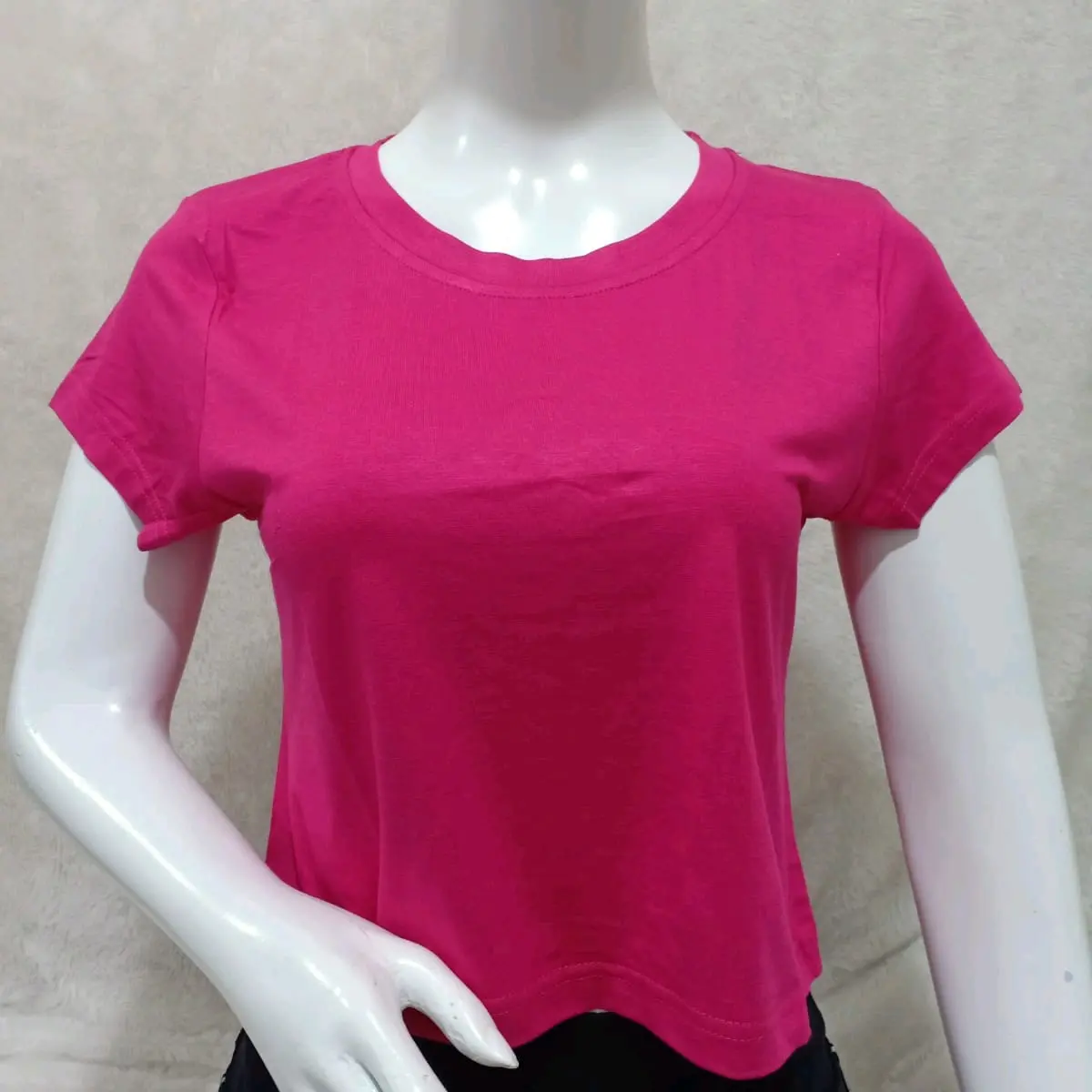 kaos atasan wanita crop o neck modern trendy  Baju Cewek Basic top silky  shirt croptop remaja