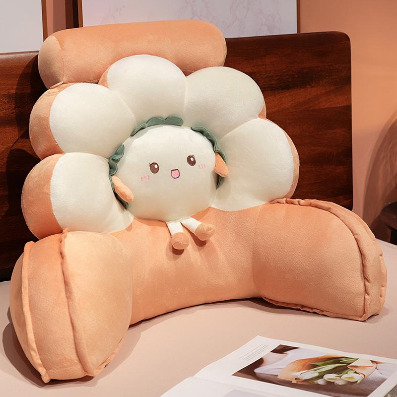 Product Introduction of Flower Office Waist Cushion Cushion Waist Support Long-Sitting Artifact Waist Support Pillow Chair Sofa Seat Back Cushion 0