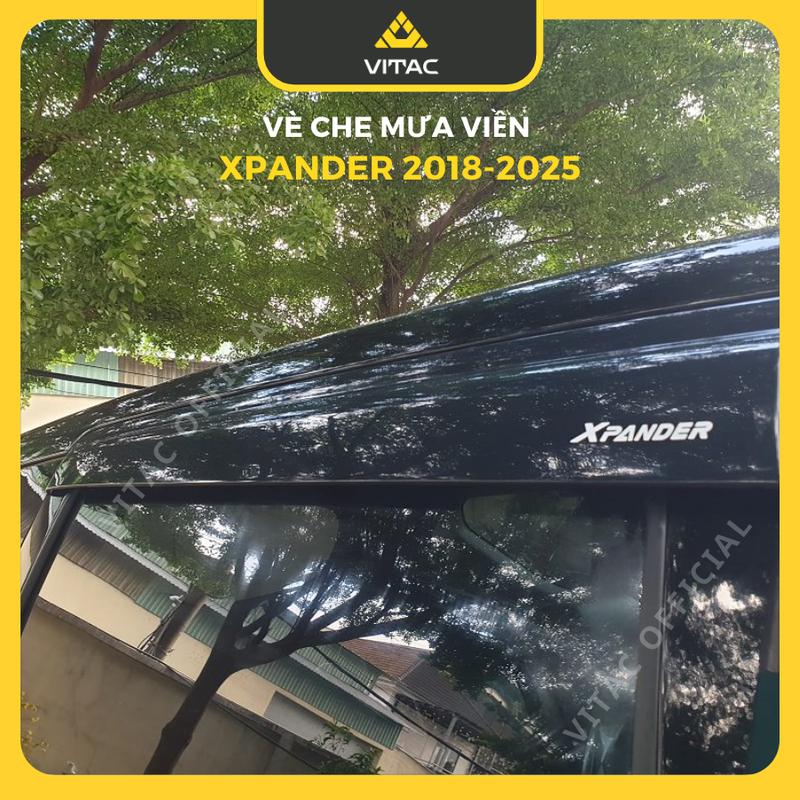 (Freeship)_Vè Che Mưa Mitsubishi xpander 2018-2025, Xpander Cross Nhựa ABS Đen 5