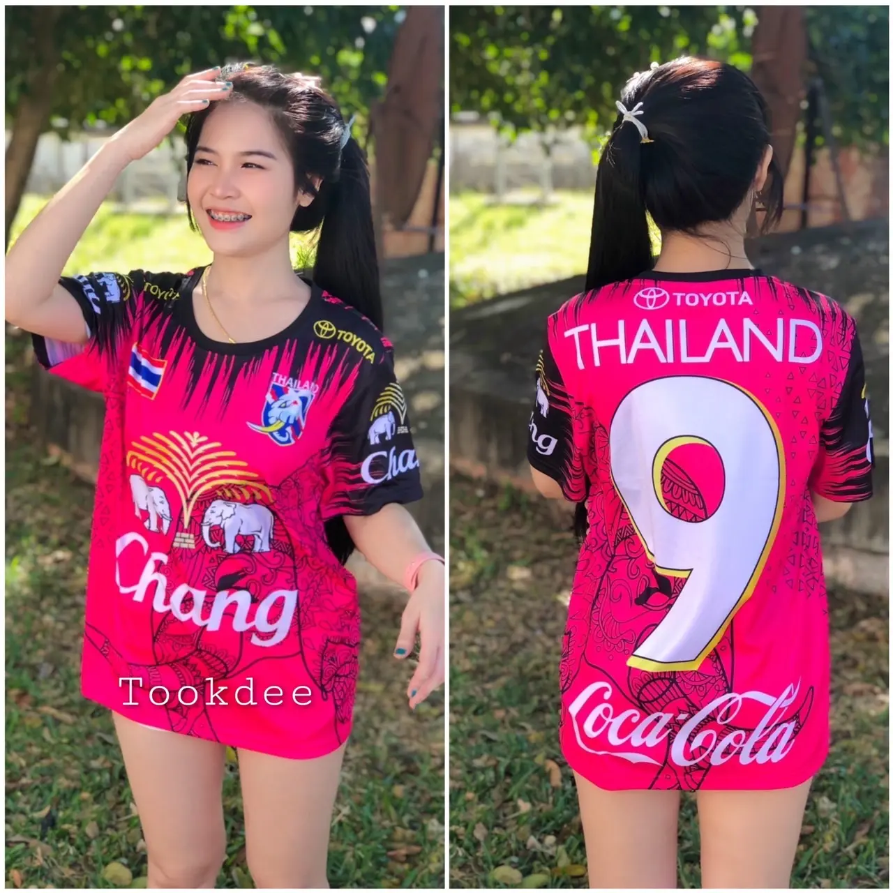 เสื้อกีฬาพิมพ์ลายคอกลม ผ้าดีใส่สบายใส่ได้ทั้งชายและหญิง แห้งเร็ว ทุกเพศ
