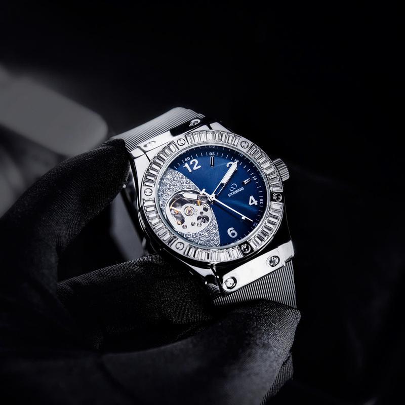 Đồng Hồ Cơ Nam ETERNO E25-0058 E25-0060 Automatic Lộ Cơ 2 Mặt Sang Trọng