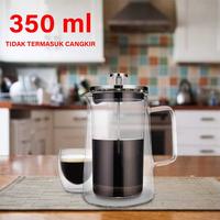 Gambar USEA French Press Coffee and Tea Maker Pot Plunger Double Wall Brorosilicate 350ml 600ml - TH01 - Transparan, 600 ml dari Usea Official Store Kota Administrasi Jakarta Barat 2 Tokopedia