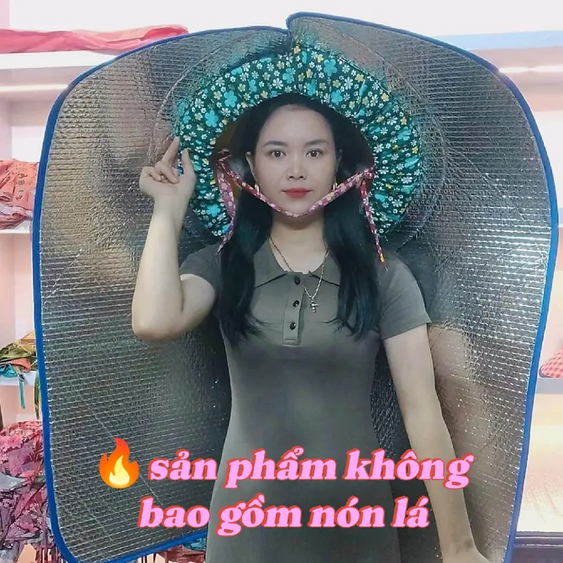 Miếng cách nhiệt chống nắng chống mưa che phủ toàn thân có vải  - KHÔNG bao gồm nón lá 3