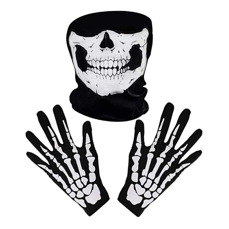 Product Introduction of Mặt Nạ Halloween Khủng Bố, Đầu Lâu, Cằm, Bộ Xương, Ma, Bộ Găng Tay Y8Y1 2