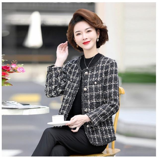 Áo Khoác Mùa Xuân Cho Mẹ Lịch Sự AD35 - Hàng Quảng Châu Cao Cấp 2