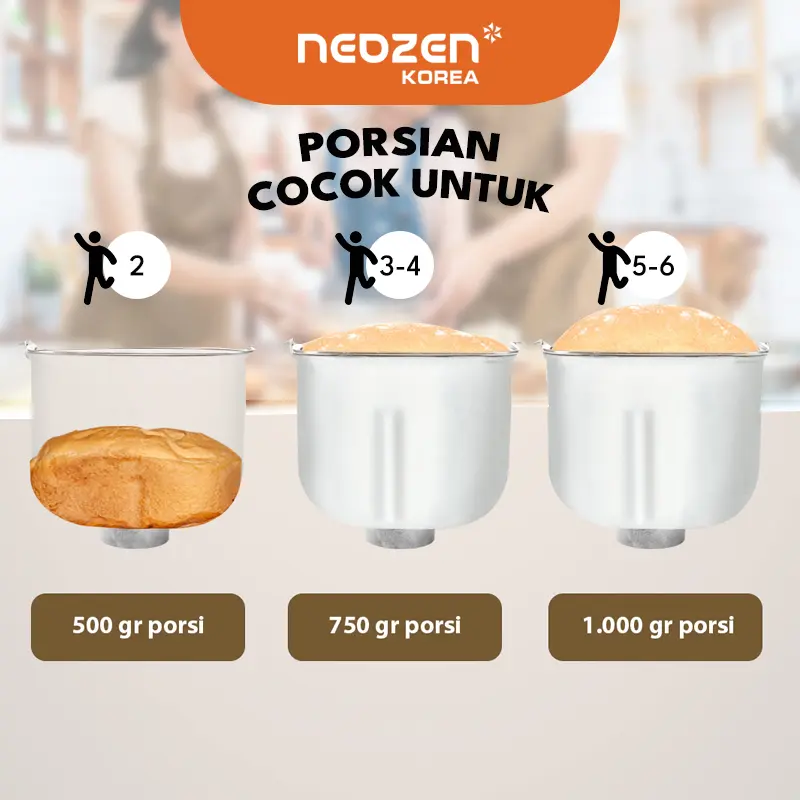 Neozen Breadmaster Auto Dispenser | Bread Maker Pembuat Roti Otomatis Auto Topping 7