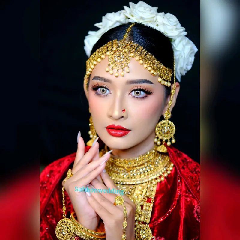 Kalung india pengantin COD New Arrival Baru Asli india import dari india terbaru motif cek out kalung india full set 1 3