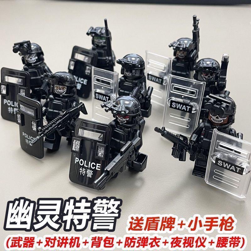 Product Introduction of Khối Xây Dựng Quân Sự, Tương Thích Với Lego, Gạch Cảnh Sát Đặc Biệt Lực Lượng, Quân Sĩ Trang Bị Toàn Bộ Đồ Chơi Lắp Ráp Bộ Ghép Hình Bé Trai 0