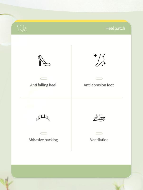 Product Introduction of High Heels Shoe Heel Stickers Heel Protector Inserts Anti Pain Plantar Fasciitis Relief Anti-Slip Adjust Size Anti-wear Heel Pad 5
