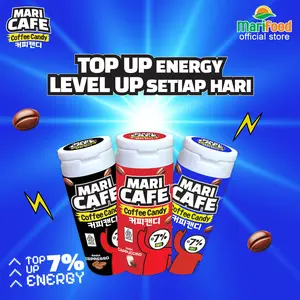 MARICAFE COFFEE CANDY Kemasan Botol - Permen Kopi Dengan Bentuk Biji Kopi Kemasan Botol isi 35 Gr