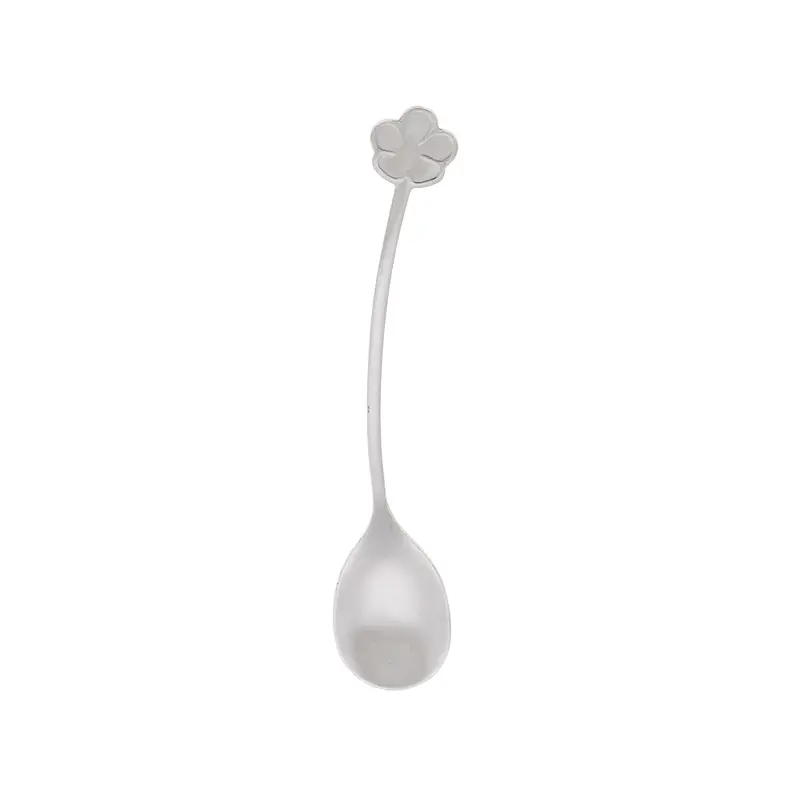 Thìa tráng miệng, Muôi canh, Thìa trà, Thìa ăn, Màu bạc, 13,6 * 2,5 * 0,5cm 4