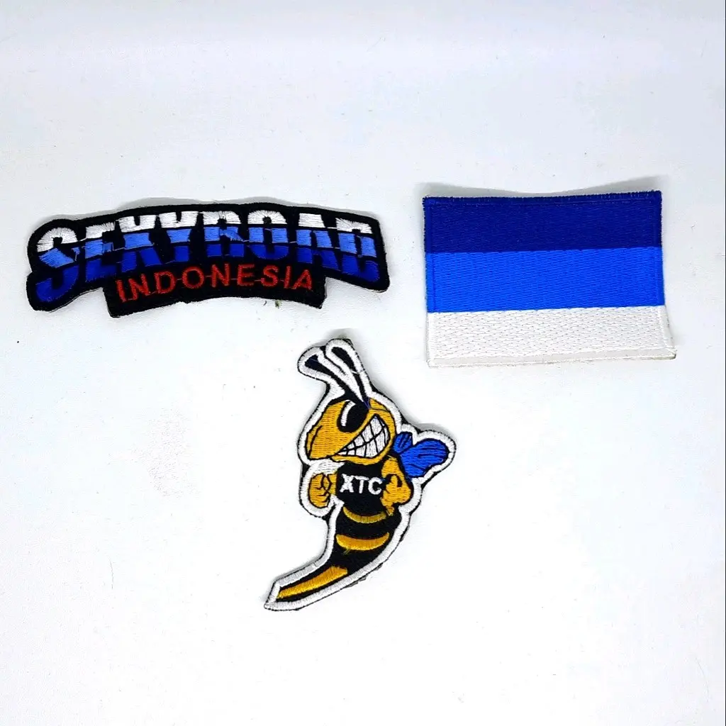 bordir patch bendera xtc small patch bordir exalt to coitus logo kai