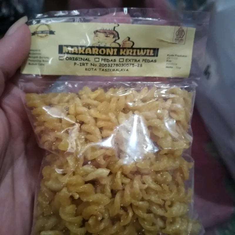 Paket usaha (100 pcs) Makaroni bantet Cap koki/Makaroni bantet Tasikmalaya P. IRT/Makaroni bantet khas Tasikmalaya (Mix) 4