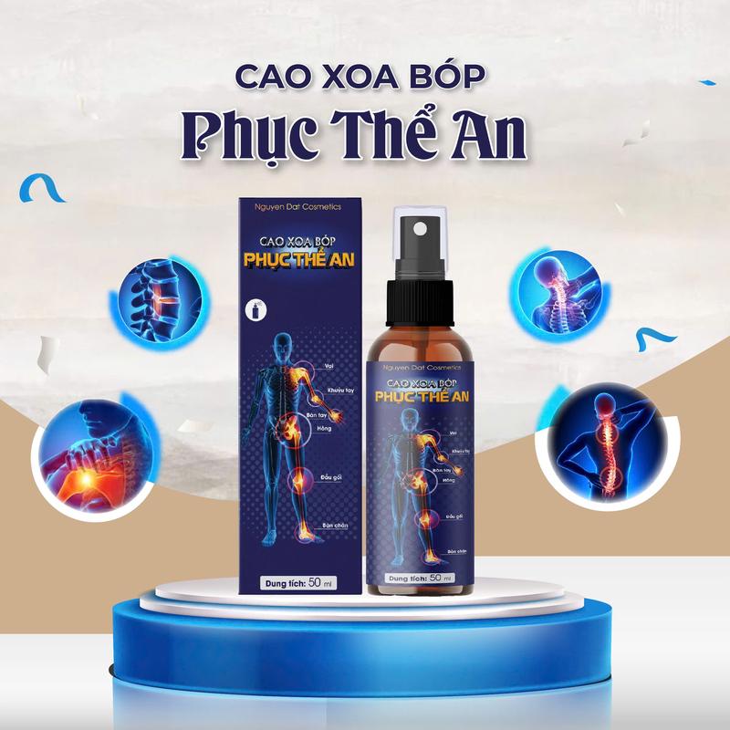 Cao Xoa Bóp Phục Thể An - Hỗ trợ cải thiện các vấn đề xương khớp - thành phần thảo dược