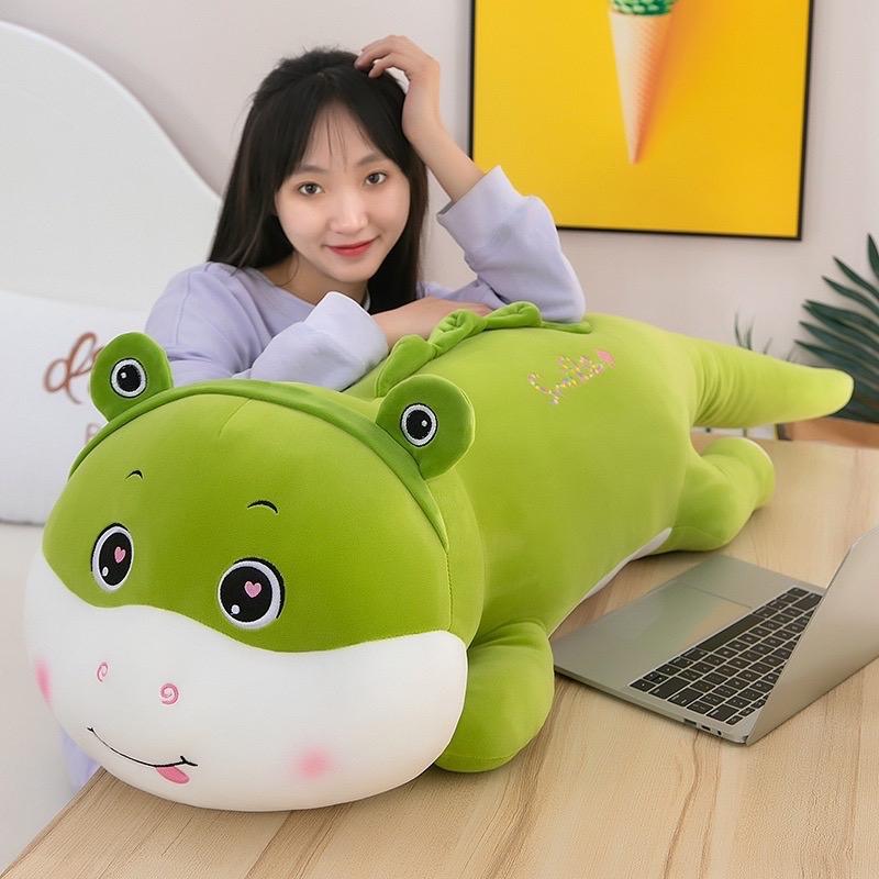  Gấu bông khủng long ếch size 1m đồ chơi quà tặng hot trend 