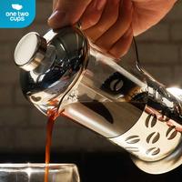 Gambar One Two Cups French Press Coffee Maker Pot Plunger Borosilicate 350ml - KG72 - Silver, Bean dari Usea Official Store Kota Administrasi Jakarta Barat 5 Tokopedia
