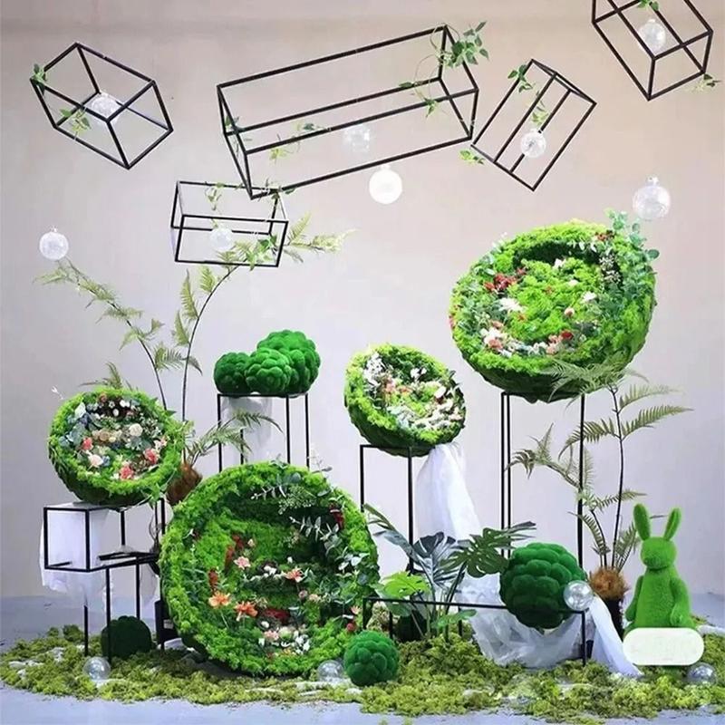New Foam Artificial Moss Ball Fibre Simulation Moss Moss Rocks Crafts 3